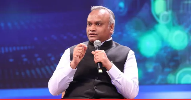 Karnataka IT Minister Priyank Kharge speaking about the Startup Policy 2025–2030 aimed at promoting innovation across the state.