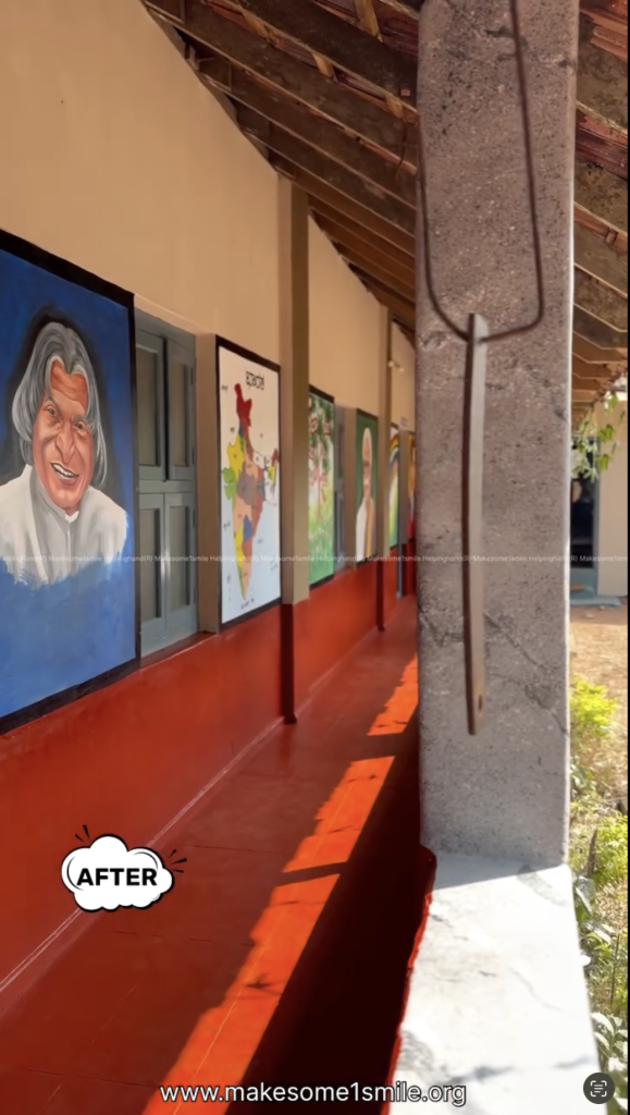 Rural Kannada School in Kasaragod Gets a Fresh New Look